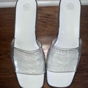Urban Outfitters Vista Clear Jelly Mule Sandal